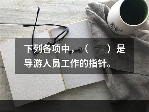 下列各项中，（　　）是导游人员工作的指针。