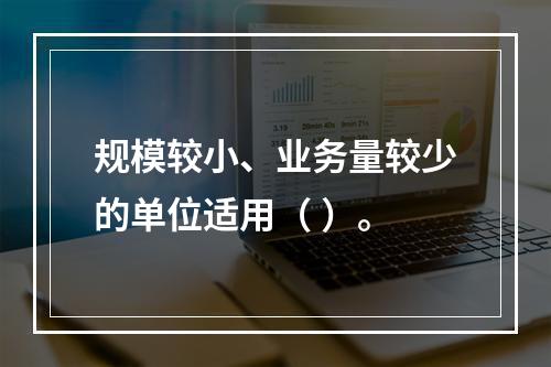 规模较小、业务量较少的单位适用（ ）。