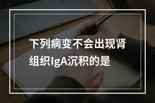 下列病变不会出现肾组织IgA沉积的是