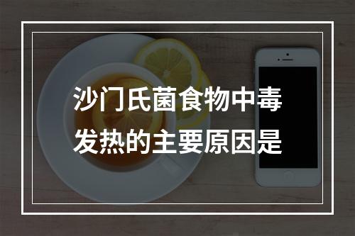 沙门氏菌食物中毒发热的主要原因是