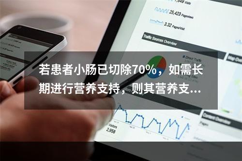 若患者小肠已切除70％，如需长期进行营养支持，则其营养支持最