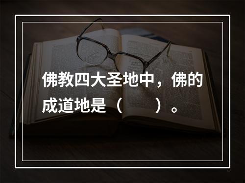 佛教四大圣地中，佛的成道地是（　　）。