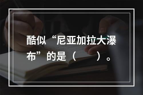 酷似“尼亚加拉大瀑布”的是（　　）。