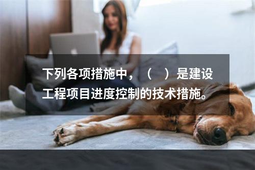 下列各项措施中，（　）是建设工程项目进度控制的技术措施。