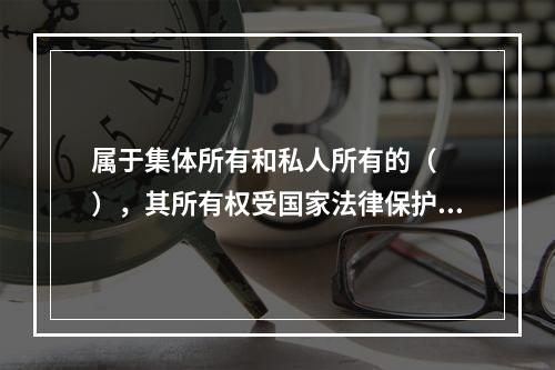 属于集体所有和私人所有的（　　），其所有权受国家法律保护。