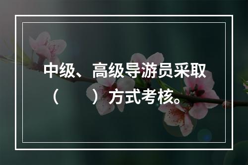 中级、高级导游员采取（　　）方式考核。