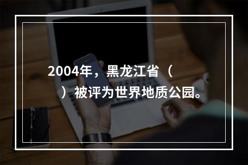 2004年，黑龙江省（　　）被评为世界地质公园。