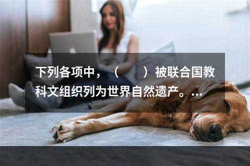 下列各项中，（　　）被联合国教科文组织列为世界自然遗产。[