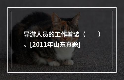 导游人员的工作着装（　　）。[2011年山东真题]