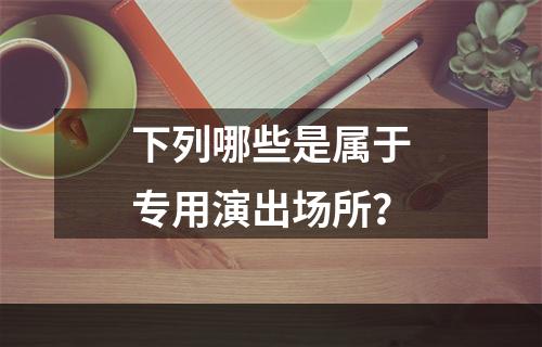 下列哪些是属于专用演出场所？