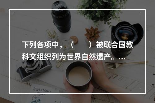 下列各项中，（　　）被联合国教科文组织列为世界自然遗产。[