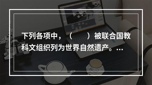 下列各项中，（　　）被联合国教科文组织列为世界自然遗产。[