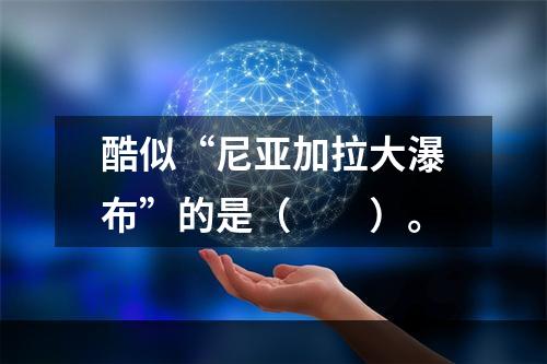 酷似“尼亚加拉大瀑布”的是（　　）。