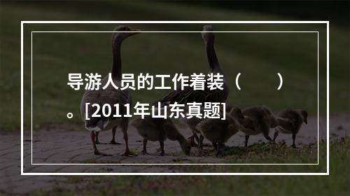 导游人员的工作着装（　　）。[2011年山东真题]