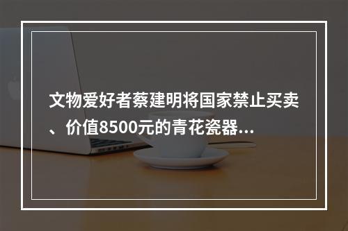 文物爱好者蔡建明将国家禁止买卖、价值8500元的青花瓷器文