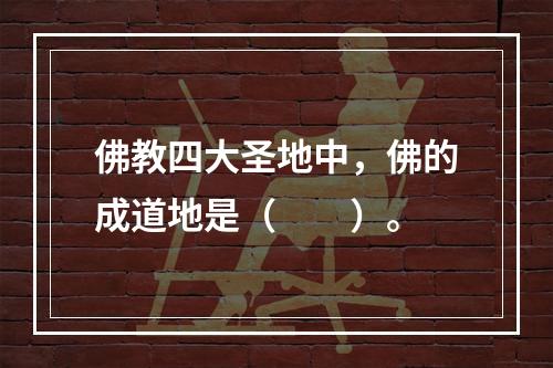 佛教四大圣地中，佛的成道地是（　　）。