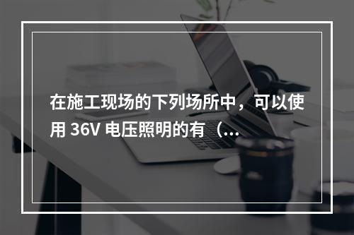 在施工现场的下列场所中，可以使用 36V 电压照明的有（ ）