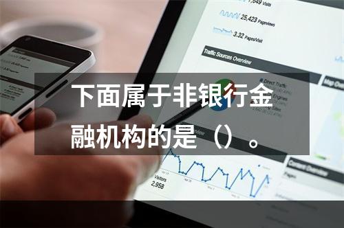 下面属于非银行金融机构的是（）。