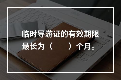 临时导游证的有效期限最长为（　　）个月。