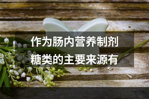 作为肠内营养制剂糖类的主要来源有