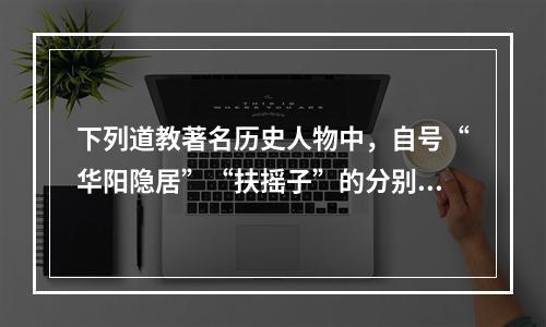 下列道教著名历史人物中，自号“华阳隐居”“扶摇子”的分别是