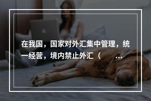 在我国，国家对外汇集中管理，统一经营，境内禁止外汇（　　）