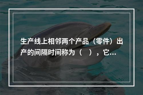 生产线上相邻两个产品（零件）出产的间隔时间称为（　），它可