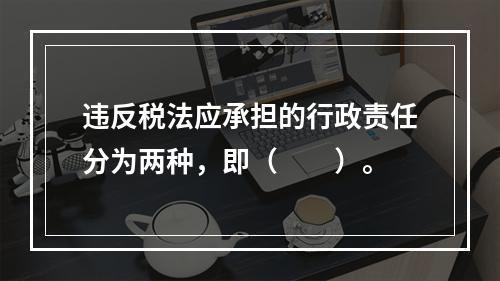 违反税法应承担的行政责任分为两种，即（　　）。