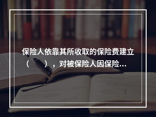 保险人依靠其所收取的保险费建立（　　），对被保险人因保险事故