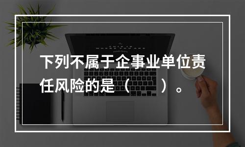 下列不属于企事业单位责任风险的是（　　）。