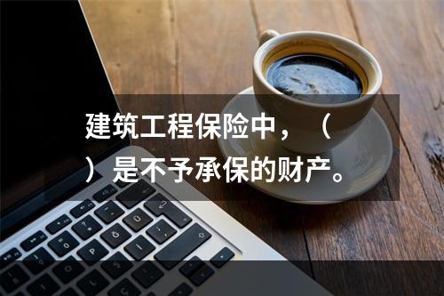 建筑工程保险中，（　　）是不予承保的财产。