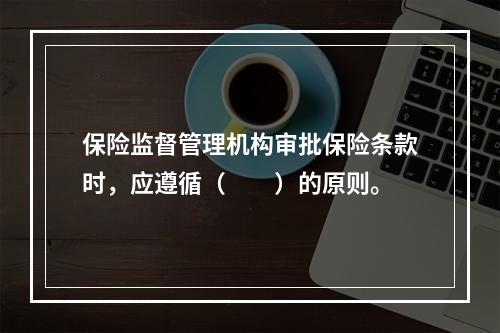 保险监督管理机构审批保险条款时，应遵循（　　）的原则。