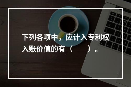 下列各项中，应计入专利权入账价值的有（　　）。