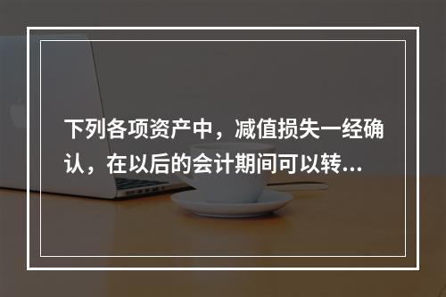 下列各项资产中，减值损失一经确认，在以后的会计期间可以转回的