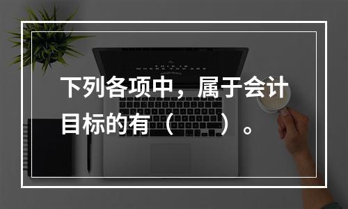 下列各项中，属于会计目标的有（　　）。