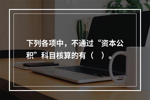 下列各项中，不通过“资本公积”科目核算的有（　）。