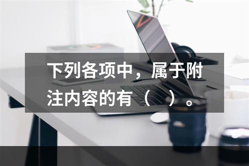 下列各项中，属于附注内容的有（　）。