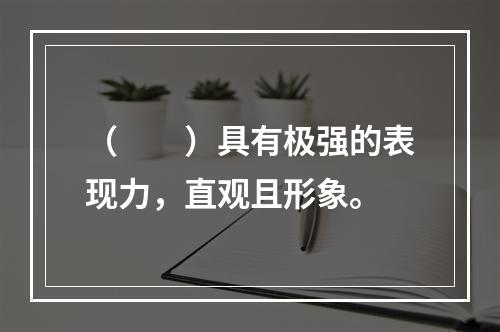 （　　）具有极强的表现力，直观且形象。