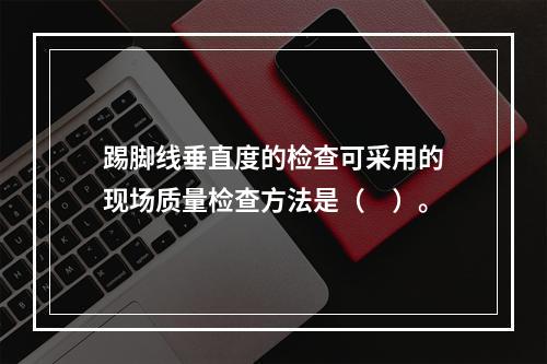 踢脚线垂直度的检查可采用的现场质量检查方法是（　）。