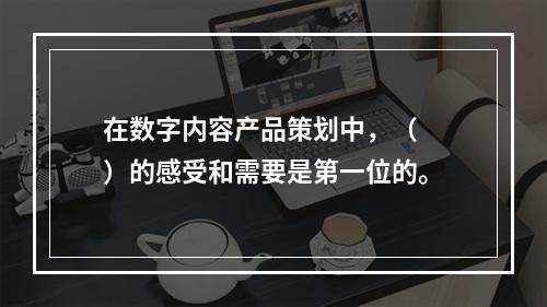 在数字内容产品策划中，（　　）的感受和需要是第一位的。