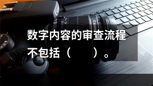 数字内容的审查流程不包括（　　）。