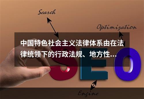 中国特色社会主义法律体系由在法律统领下的行政法规、地方性法规