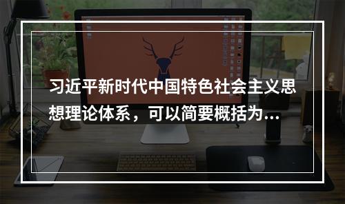 习近平新时代中国特色社会主义思想理论体系，可以简要概括为（　