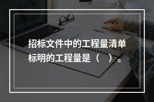 招标文件中的工程量清单标明的工程量是（　）。