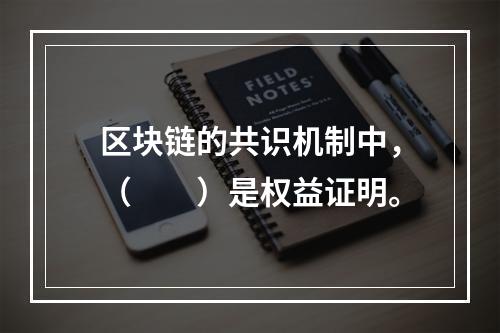 区块链的共识机制中，（　　）是权益证明。