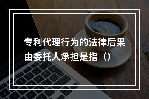 专利代理行为的法律后果由委托人承担是指（）