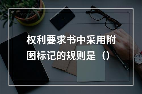 权利要求书中采用附图标记的规则是（）