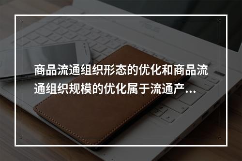 商品流通组织形态的优化和商品流通组织规模的优化属于流通产业