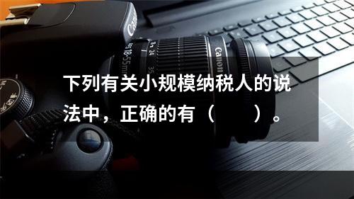 下列有关小规模纳税人的说法中，正确的有（　　）。