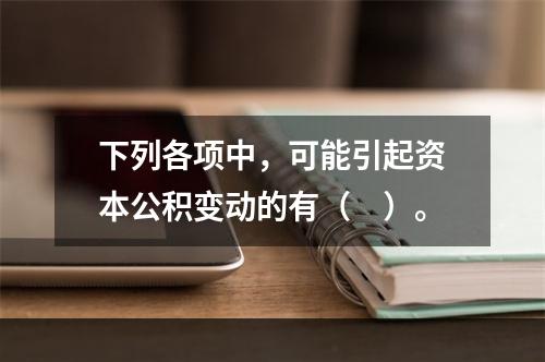 下列各项中，可能引起资本公积变动的有（　）。